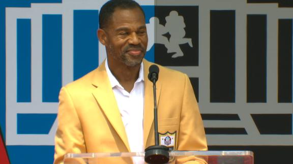 Eric Allen thanks ASU and Eagles teammates in HOF speech