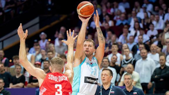 Luka Doncic's 34 points not enough against Poland