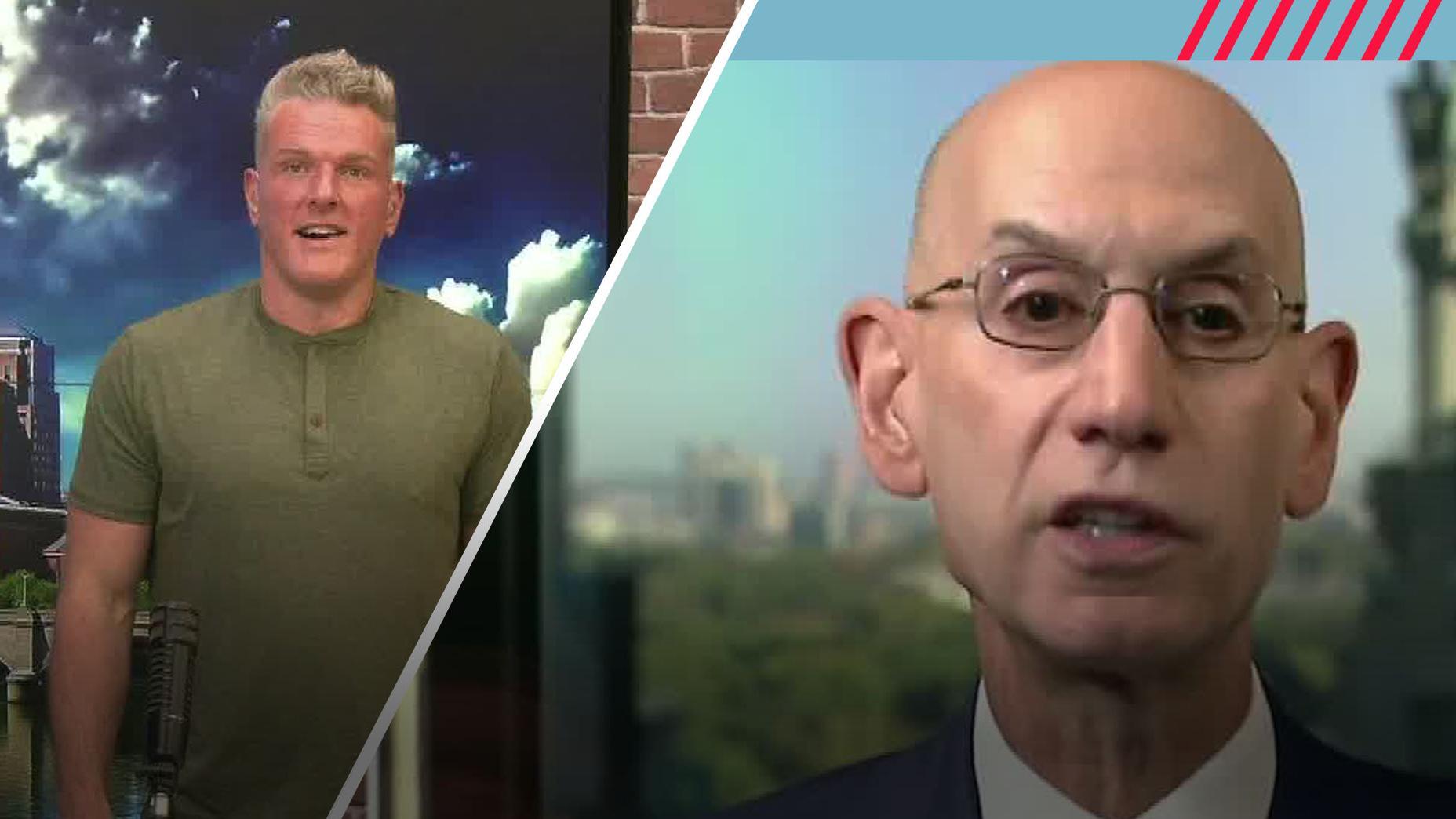 Adam Silver opens up to Pat McAfee about increasing the regulation around NBA betting.