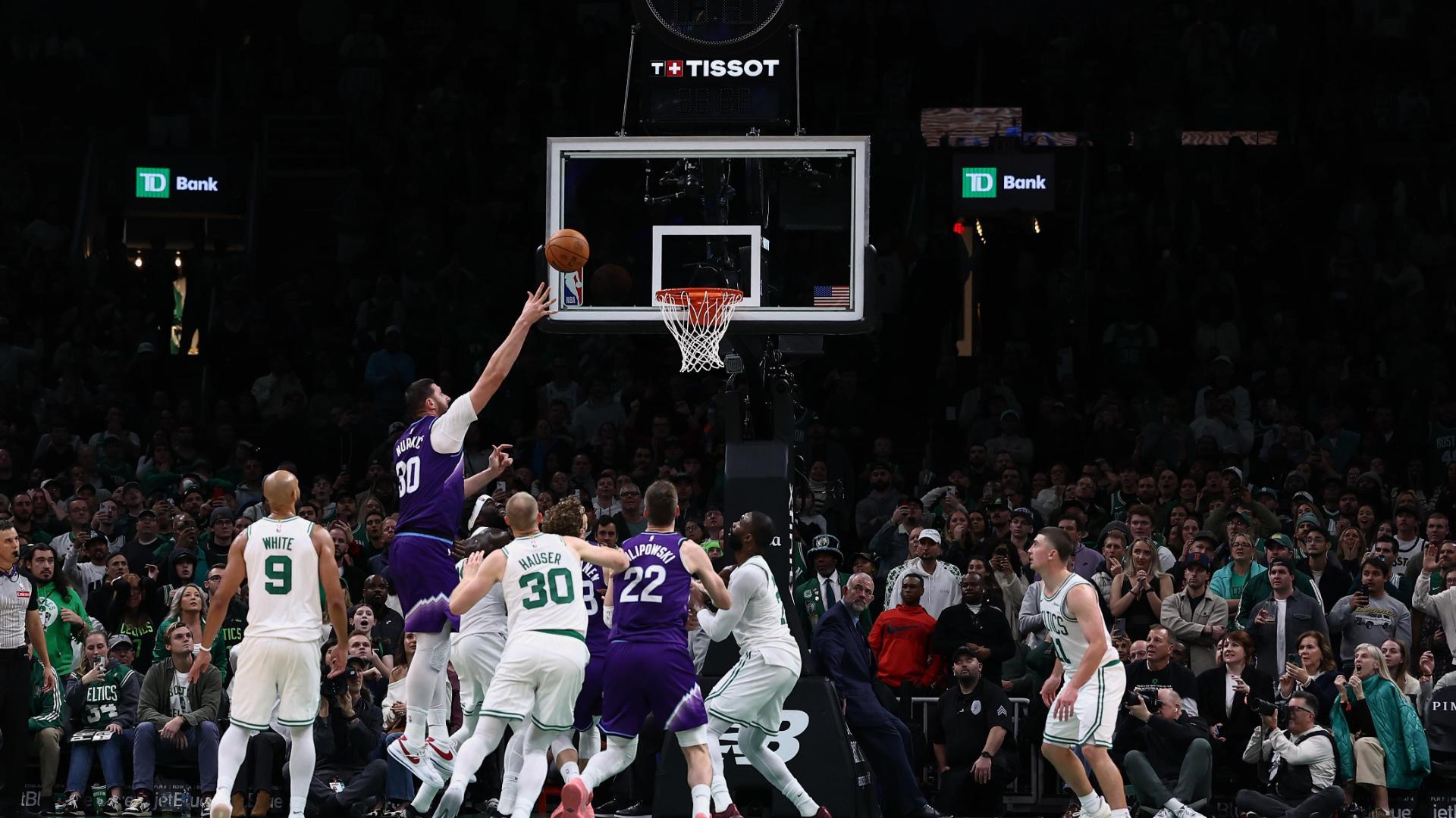 Jusuf Nurkic delivers the go-ahead bucket with 0.6 seconds remaining to power the Jazz past the Celtics.
