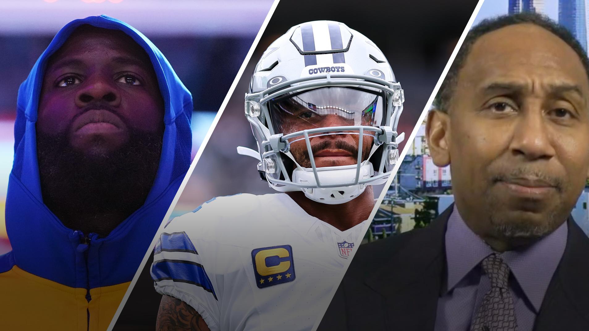 Stephen A. Smith reacts to Draymond Green's critical comments about Dak Prescott.