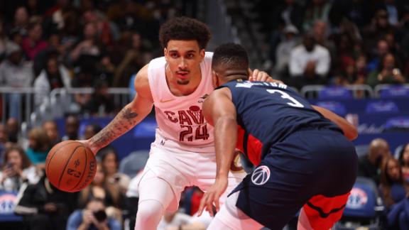 Cleveland rookie Tyrese Proctor makes the most of his minutes and shoots a scorching 5/6 from deep in the Cavaliers' blowout victory against the Wizards.