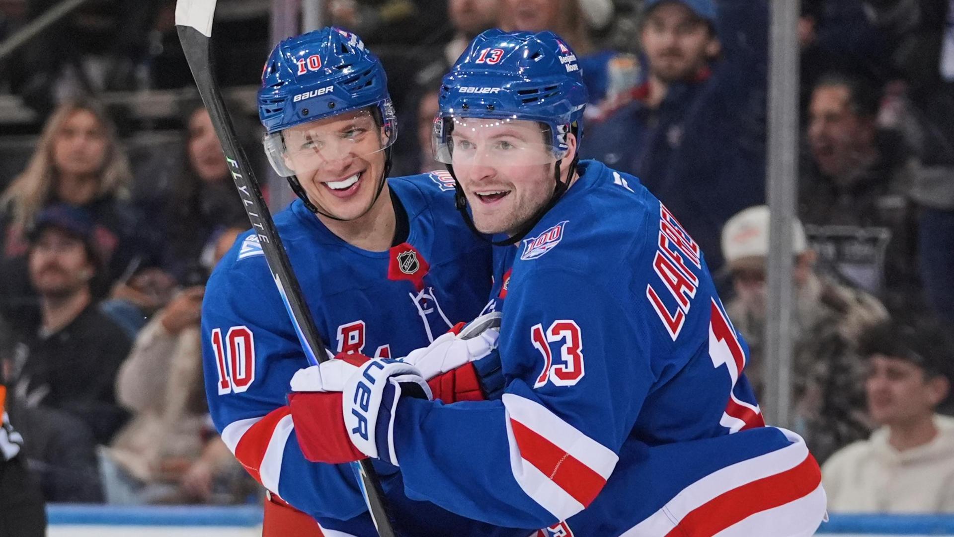 Rangers get an offensive outburst to beat the Predators 6-3 for their ...