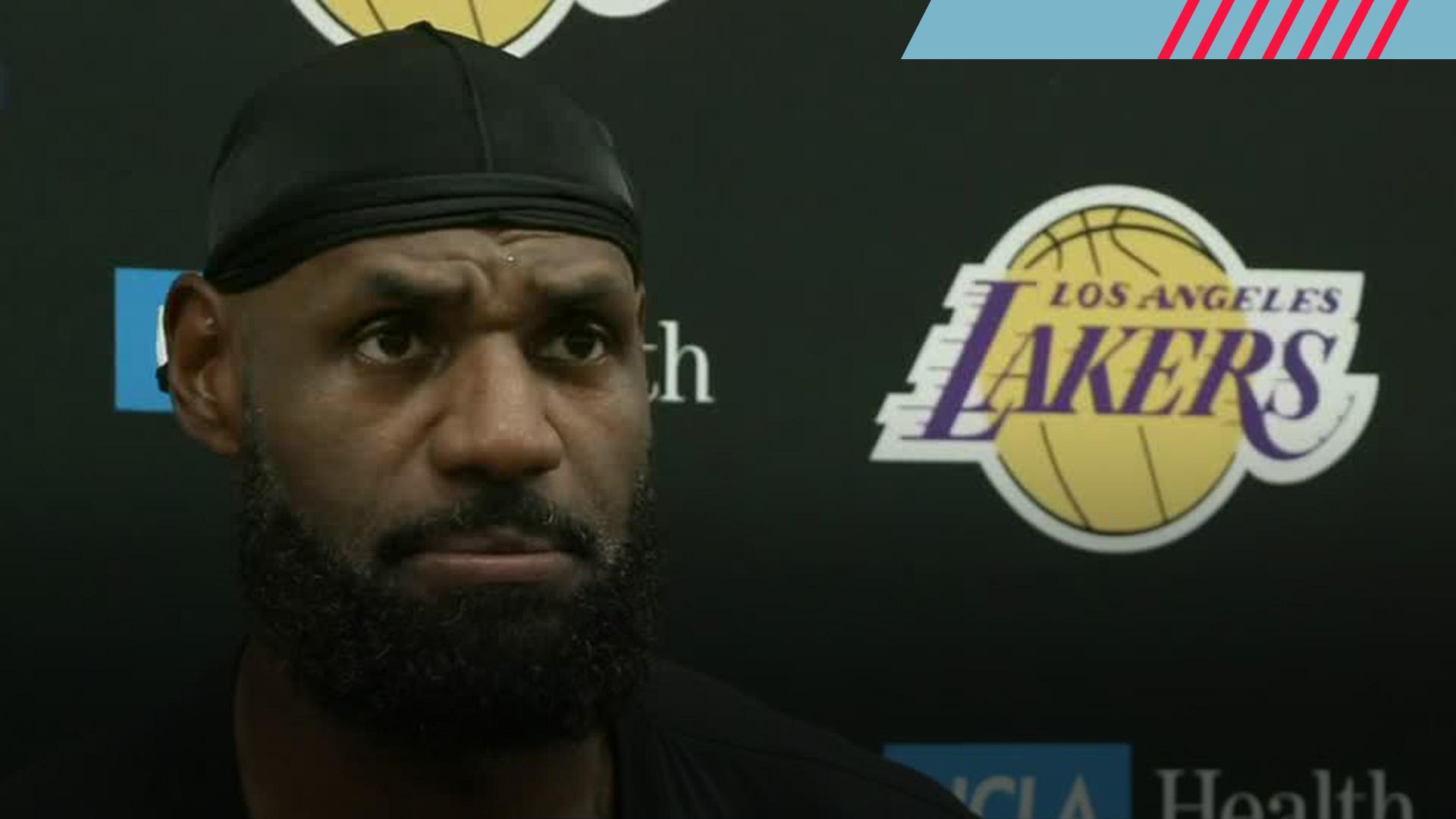 LeBron James provides an update on his recovery after returning to practice with the Lakers.