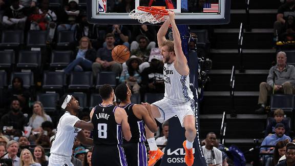 Jock Landale delivered his best performance of the season, posting 21 points and 6 rebounds to power the Grizzlies' 41-point victory.