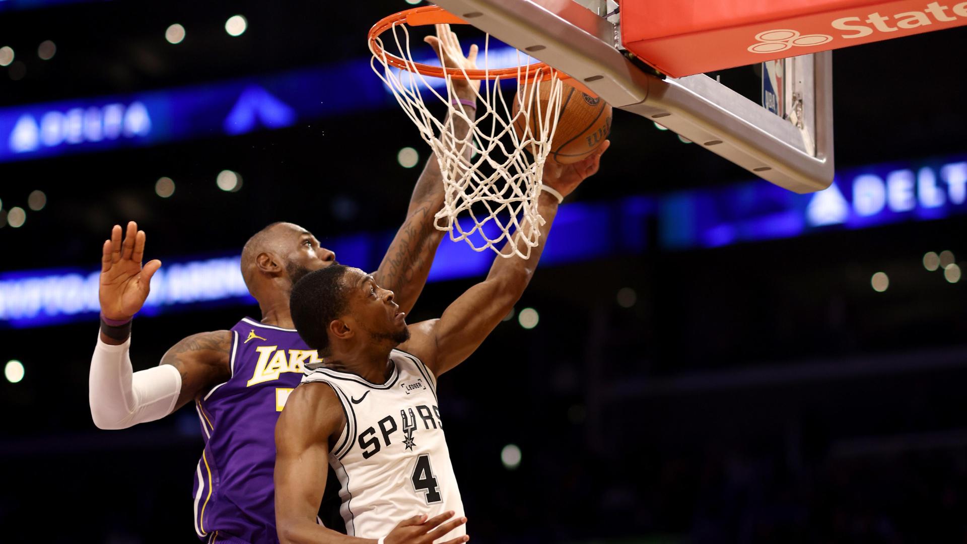 NBA: Los Angeles Lakers vs San Antonio Spurs