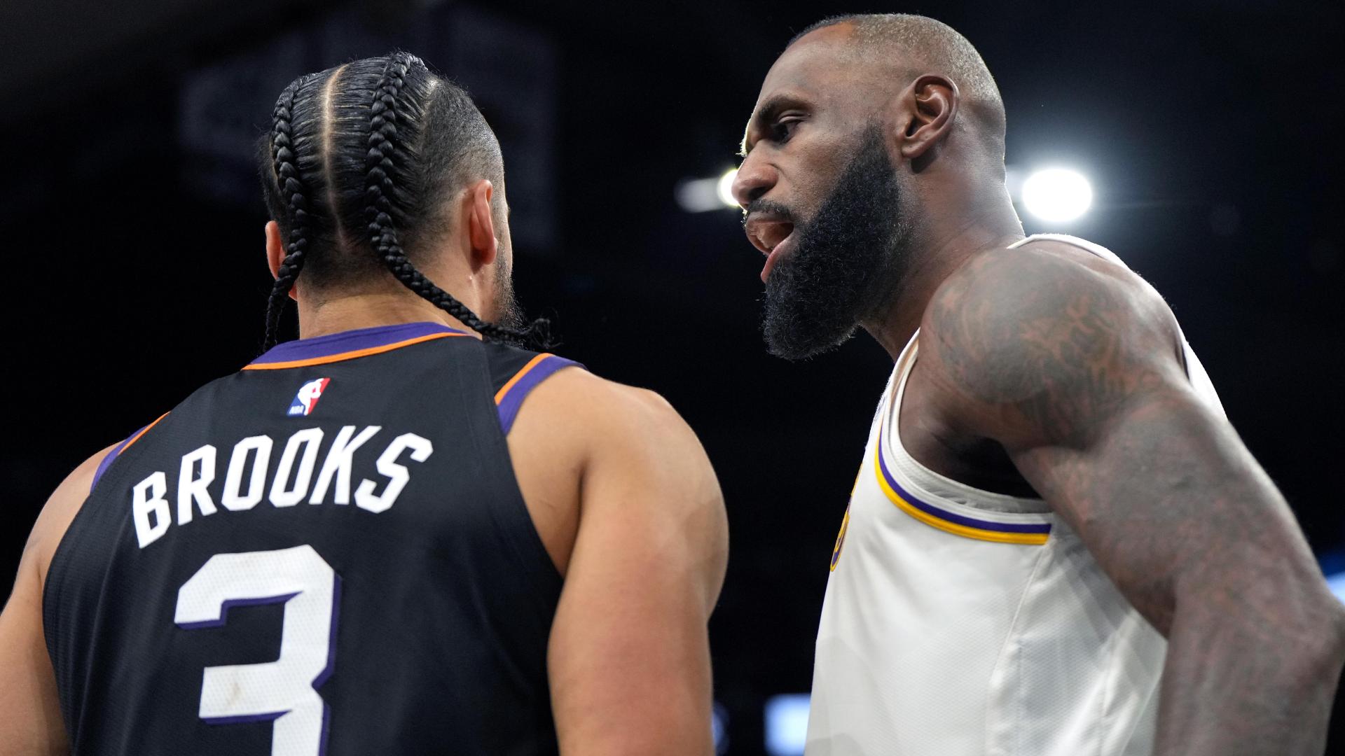 lebron james at suns game