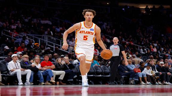 Dyson Daniels helps the Atlanta Hawks to a win over title contenders Denver Nuggets with 17 points, 11 rebounds, and 10 assists