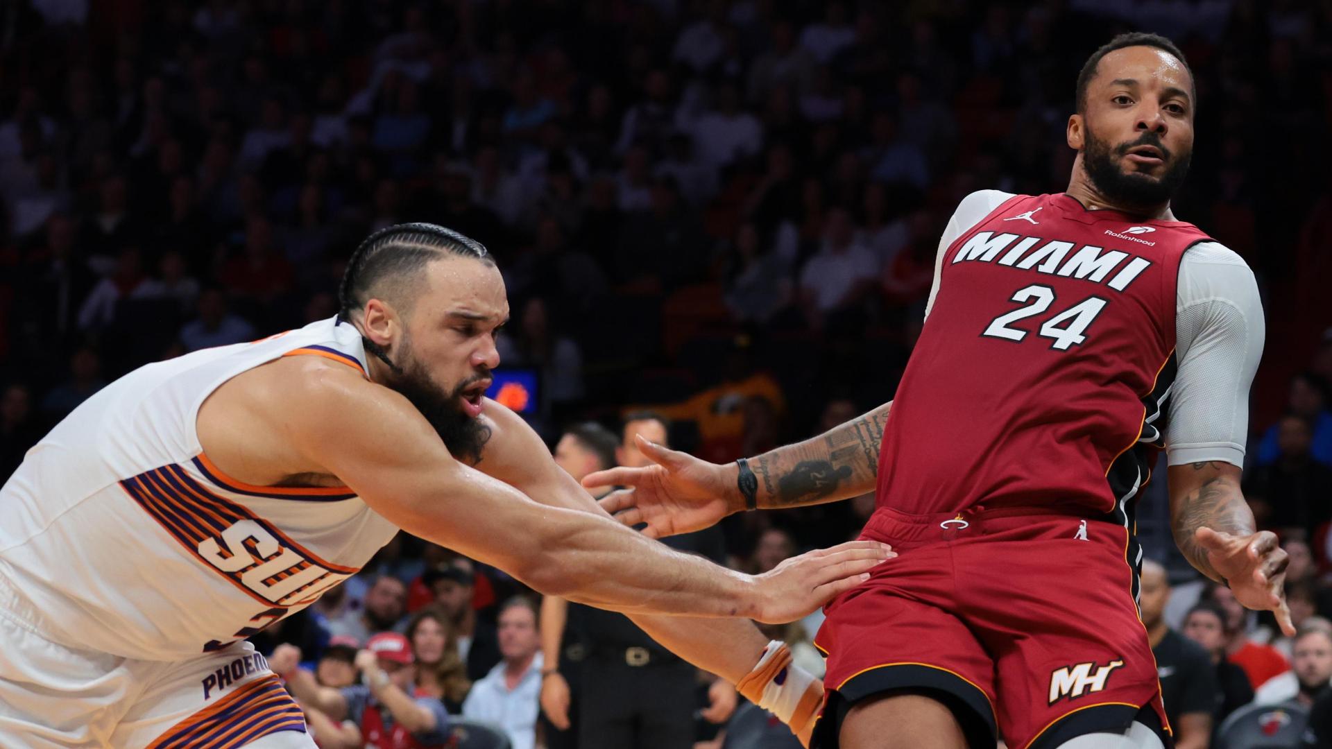Dillon Brooks and Norman Powell get tangled up and Brooks is assessed his 14th technical foul of the season, two from an automatic suspension.