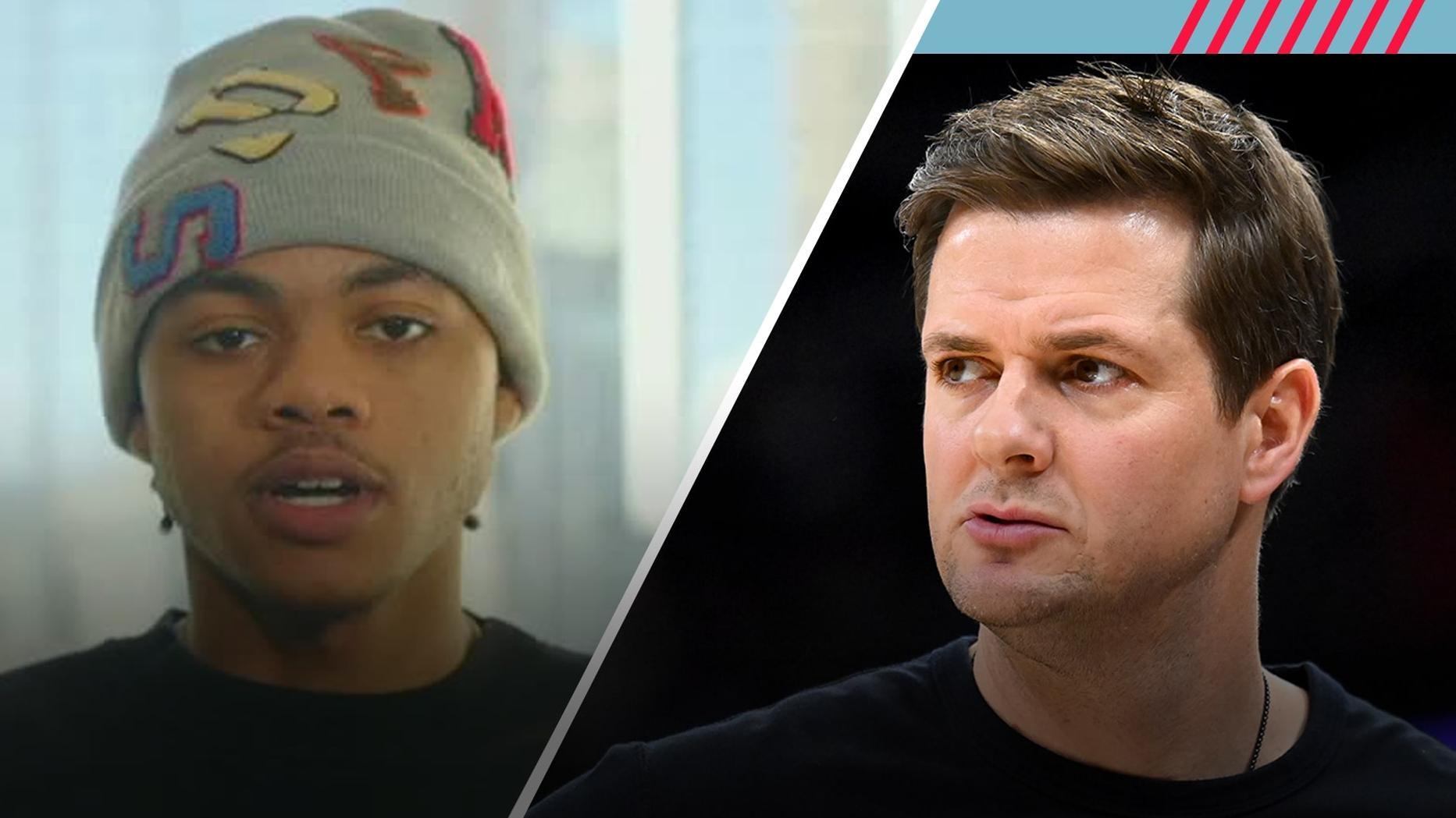 Keyonte George joins "NBA Today" and explains how his tough exit interview last season with Jazz coach Will Hardy has helped him grow.