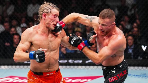 Justin Gaethje def. Paddy Pimblett at UFC 324