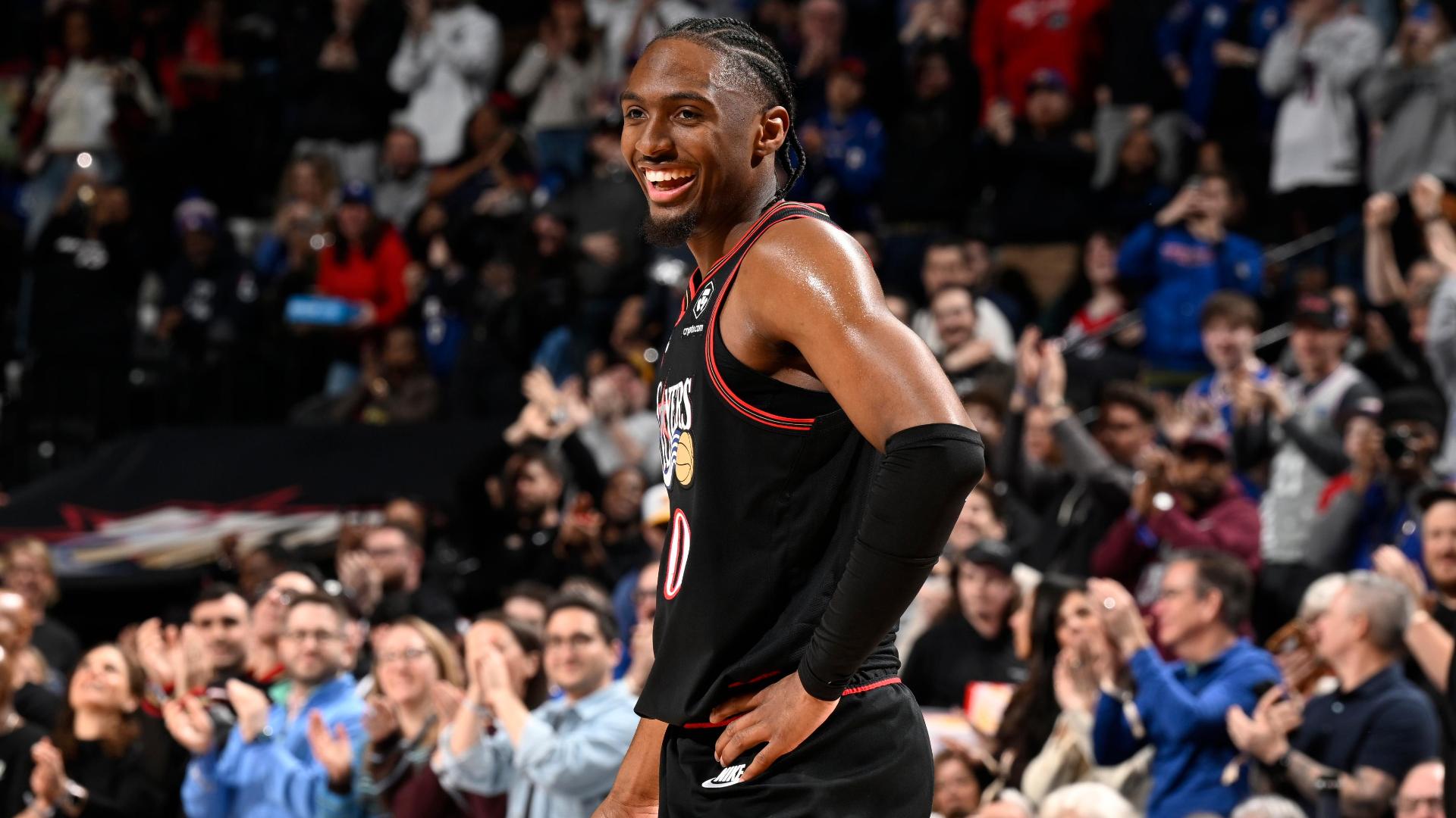 Tyrese Maxey breaks 76ers record for 3-pointers as Philadelphia bea...