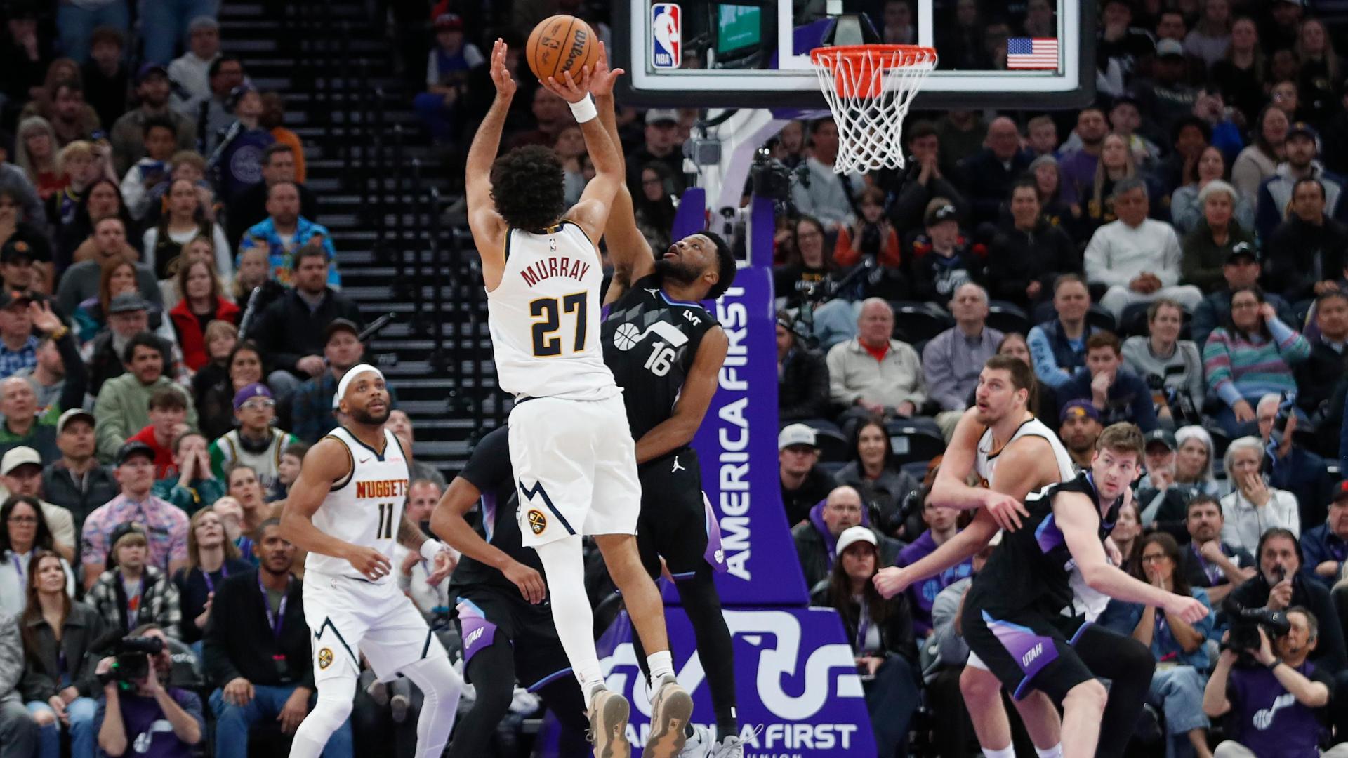 Jamal Murray scores a very efficient 45 points in the Nuggets' win over the Jazz.