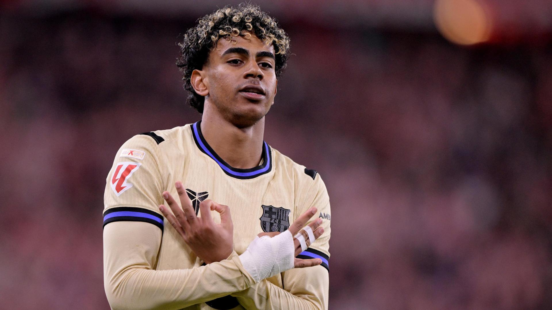 Yamal bends Barca past Bilbao in La Liga title race