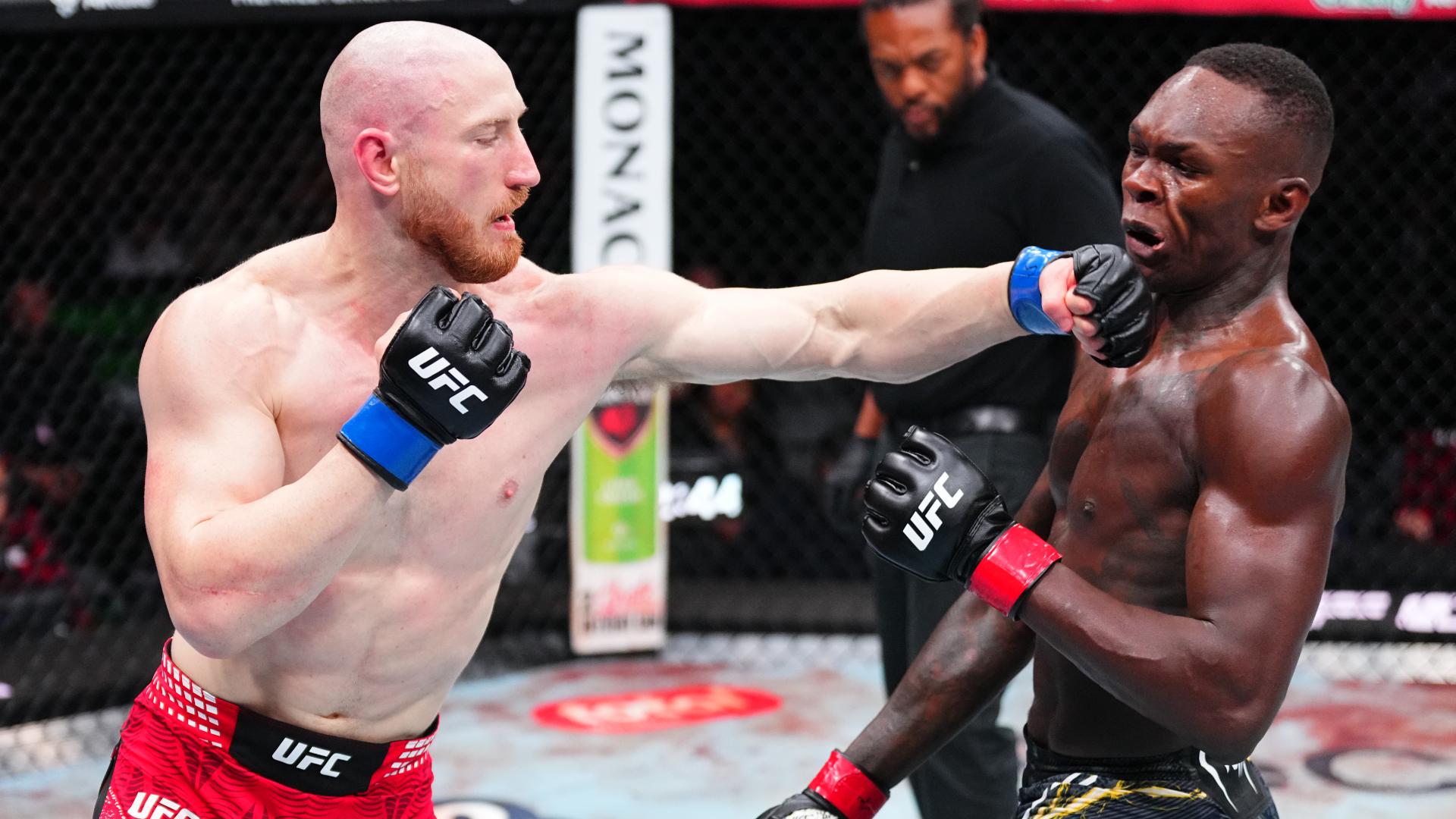 Joe Pyfer smashes Israel Adesanya for the statement finish