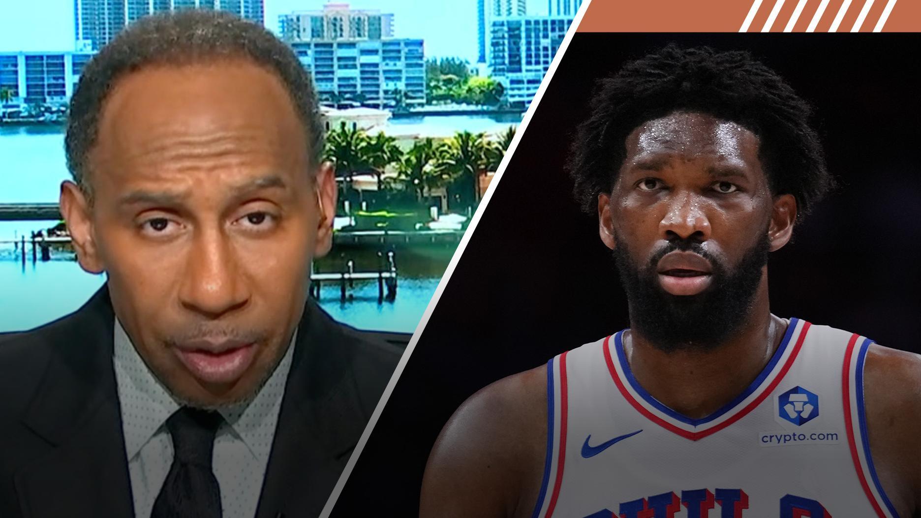 Stephen A. Smith advises Joel Embiid to stop mixing it up with reporters.
