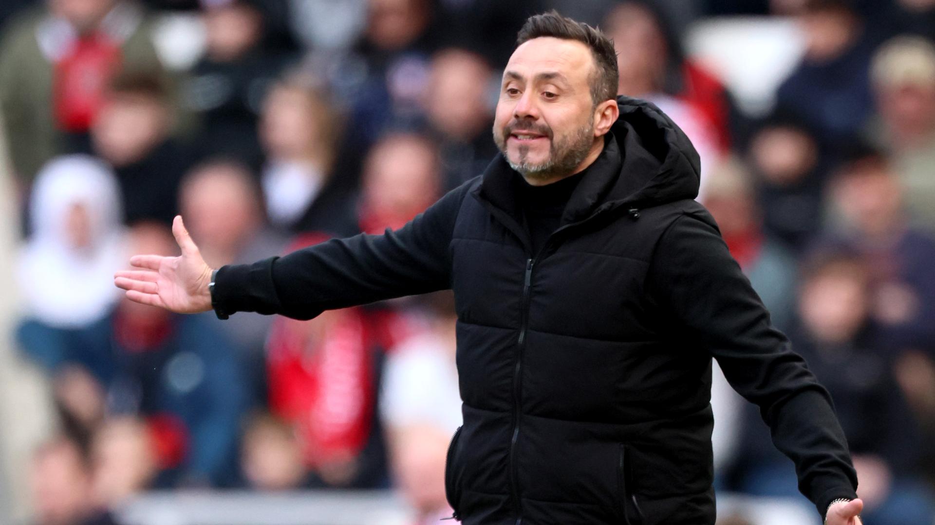 De Zerbi criticado tras la derrota del Tottenham ante Sunderland