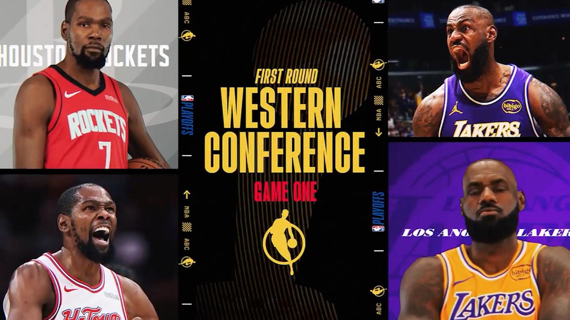 LeBron-KD square off in Round 1 of Western Conference playoffs
