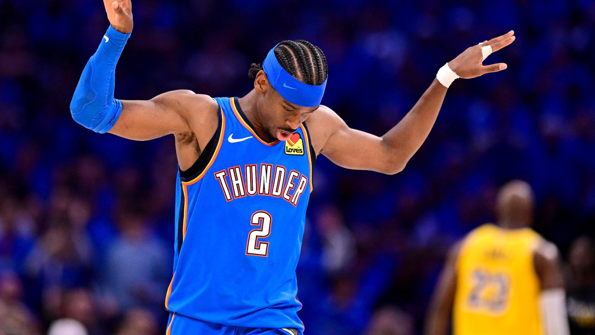 Holmgren has 24 points to help Thunder top Lakers 108-90 in Game 1 of ...