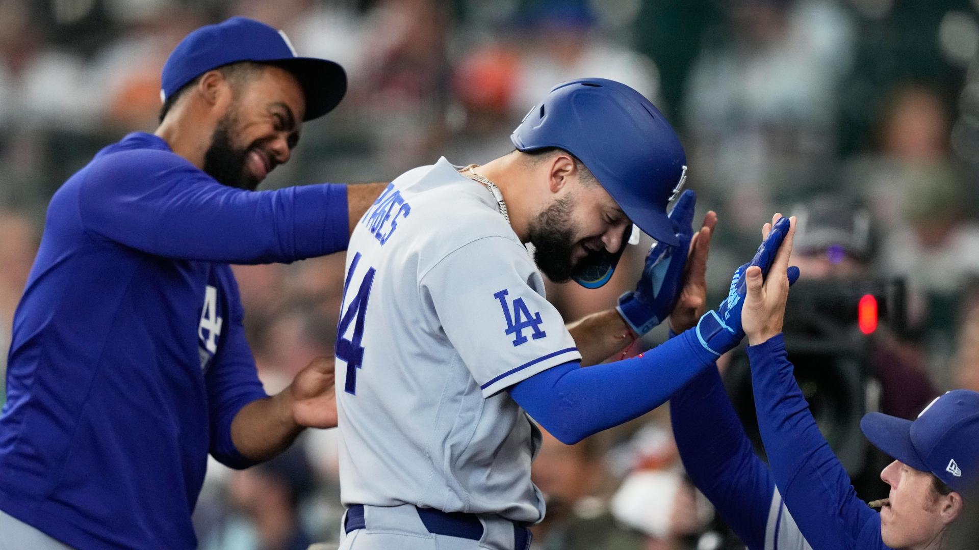Andy Pages hits 3 homers, drives in 6 as the Dodgers rout the Astros 12 ...