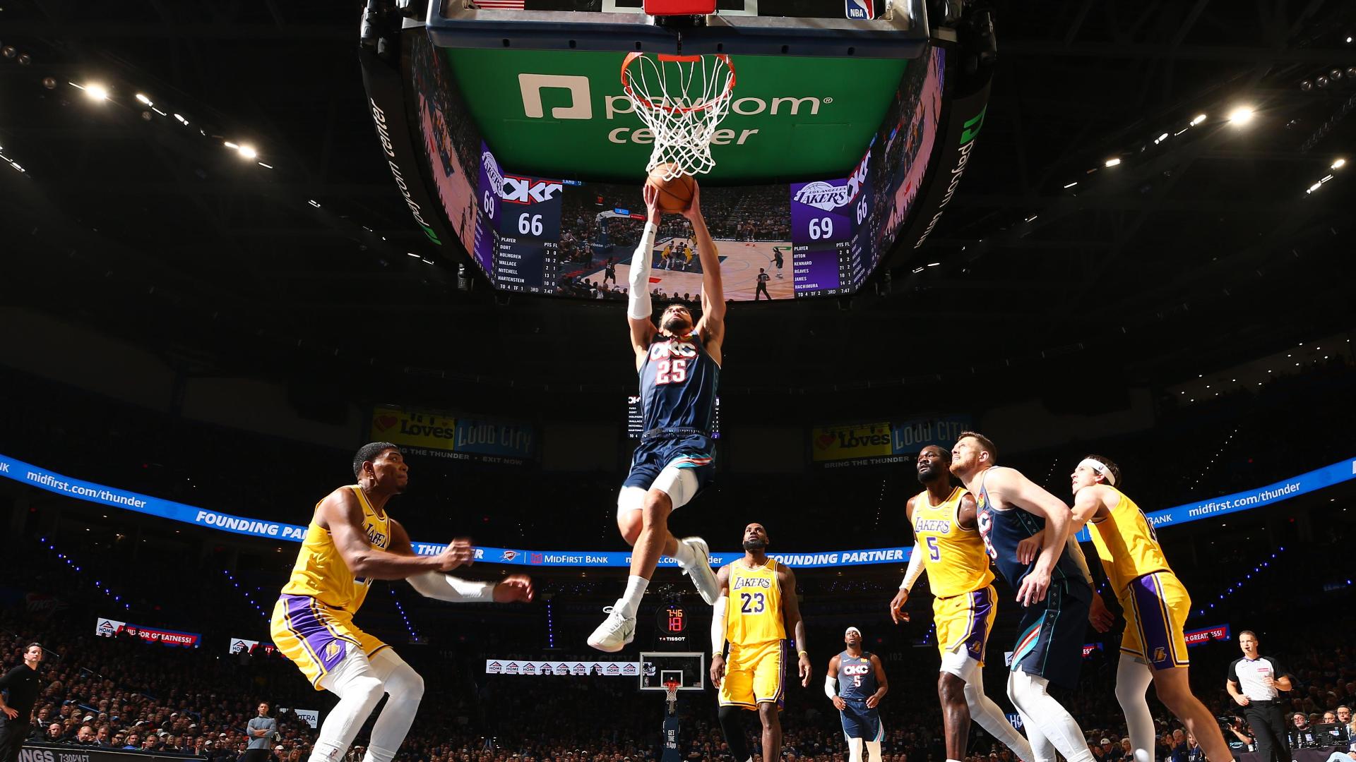 NBA: Oklahoma City Thunder vs Los Angeles Lakers