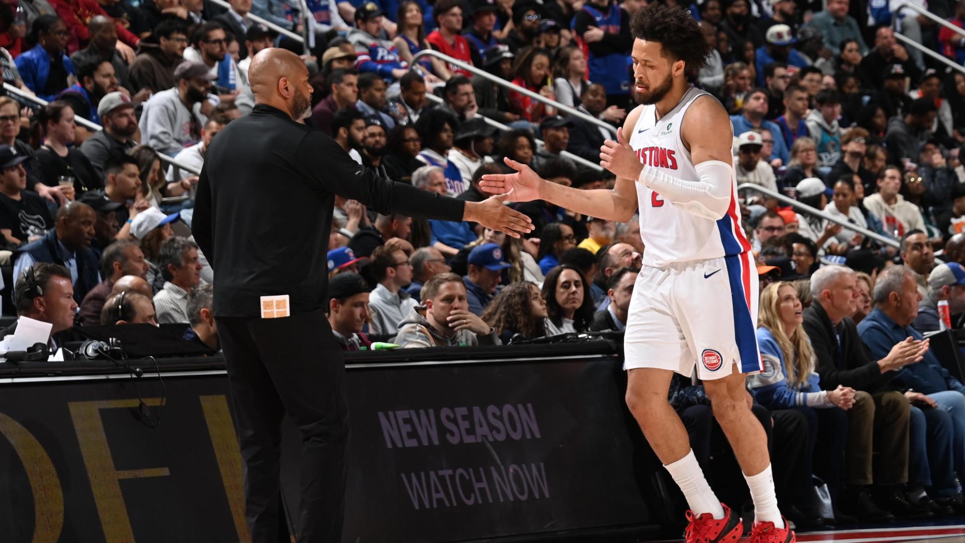 Cunningham steps back for dagger 3 to seal Pistons' Game 2 win