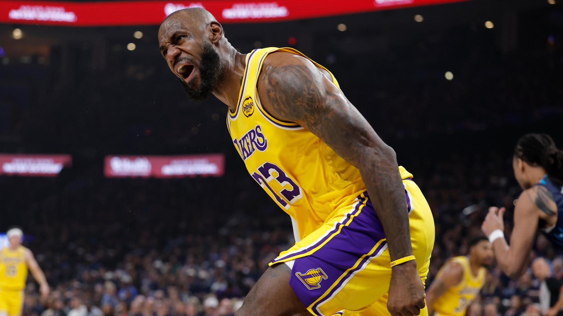 LeBron lets ref hear it after non-call