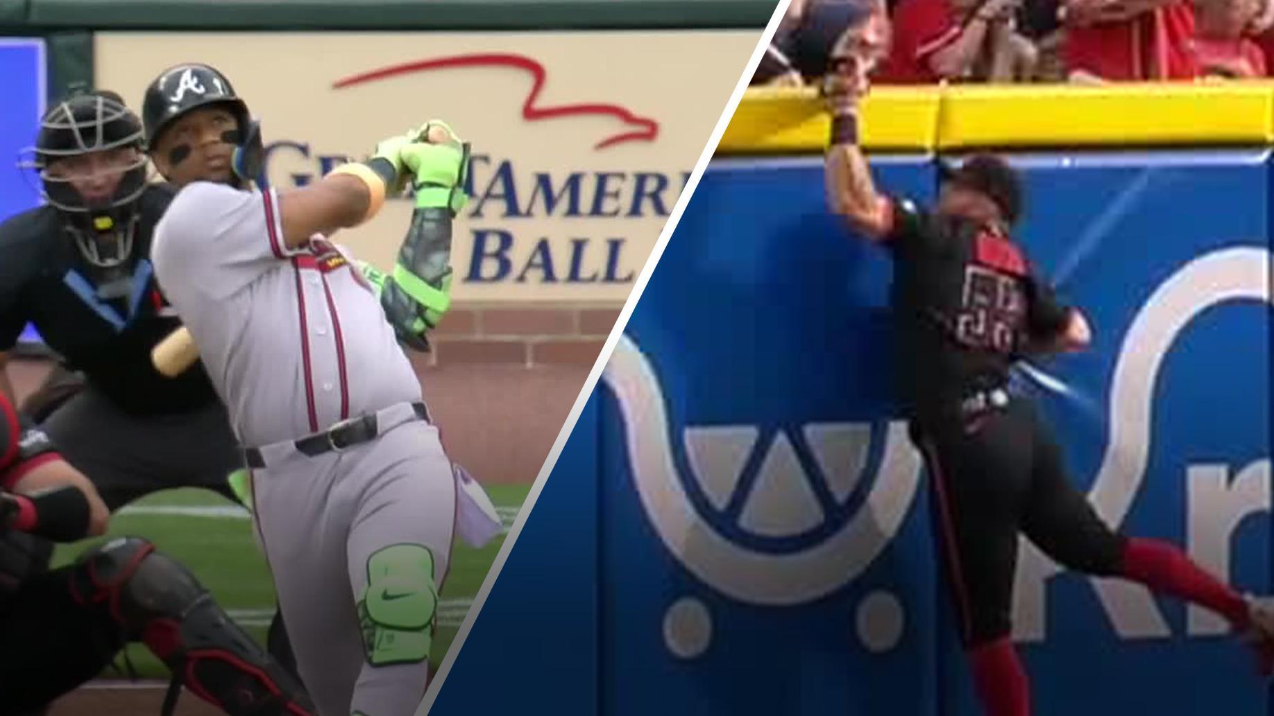 Blake Dunn robs Braves from going back-to-back after Ronald Acuña Jr.'s leadoff HR