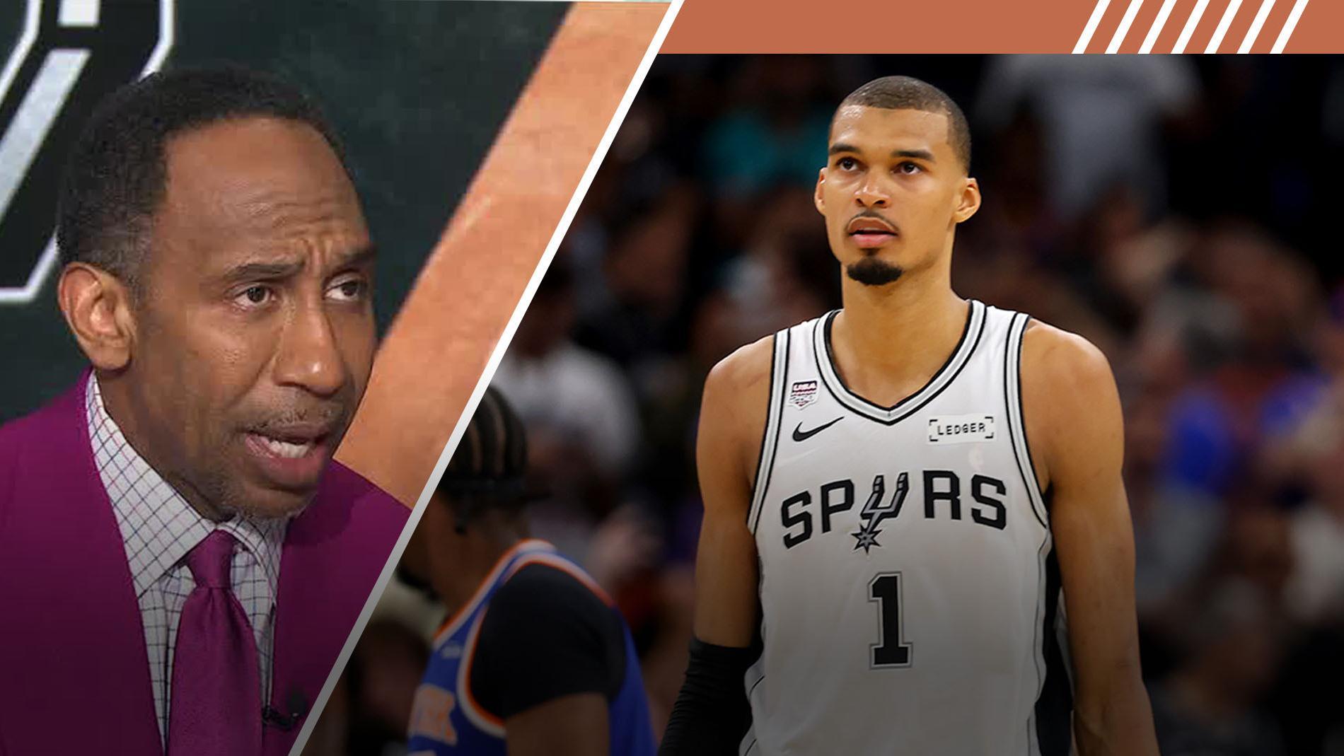 Did NBA Finals help or hurt Wemby's image? Stephen A. weighs in