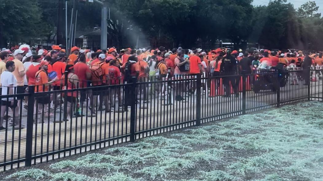 The Netherlands fans turn Houston into a sea of orange
