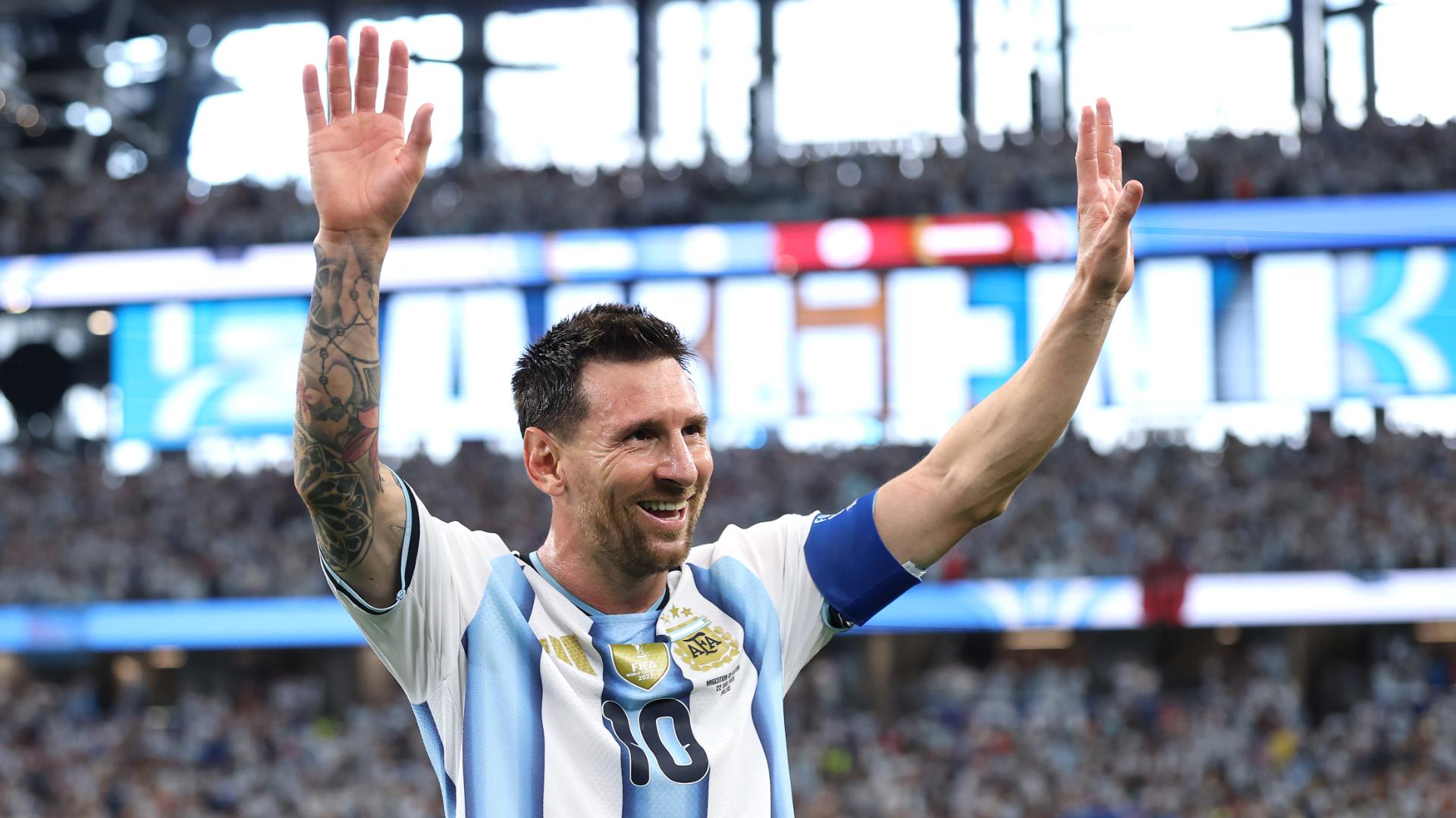 Lionel Messi scores a historic brace and his 18th WC goal to become the World Cup's all-time leading goal scorer in Argentina's 2-0 victory against Austria.