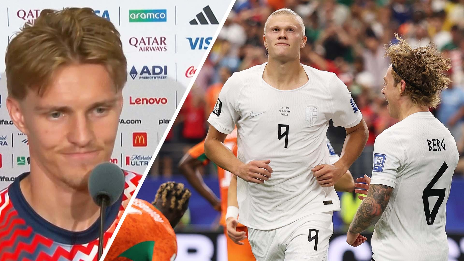 Ødegaard: Norway are lucky to have Haaland