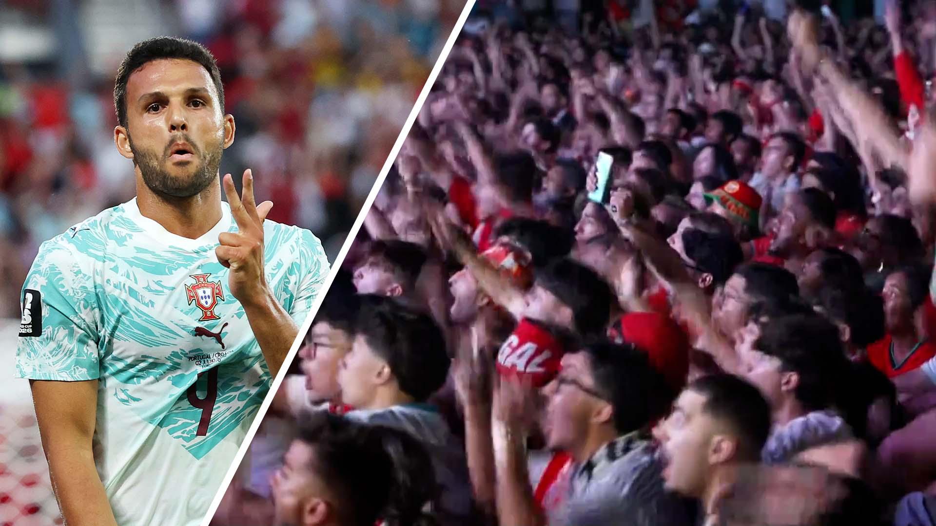 Lisbon erupts for Portugal's late winner vs. Croatia