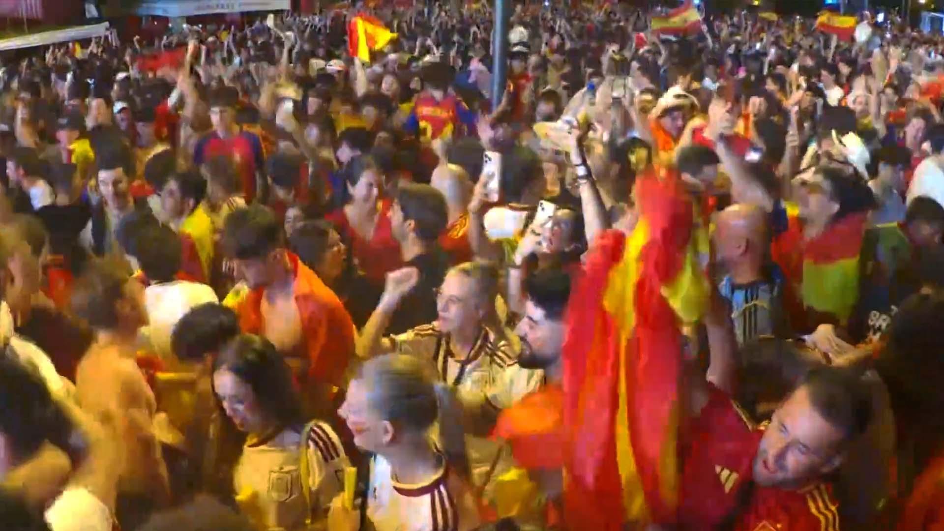 Party in Madrid as Spain beat Belgium to qualify for the World Cup semi-finals