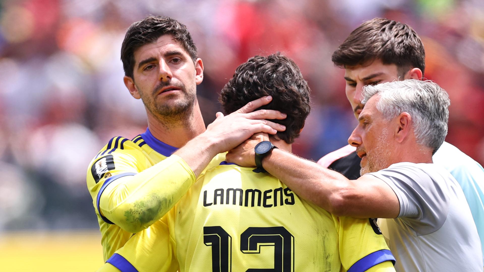 Courtois backs Lammens after error leads to Spain winner
