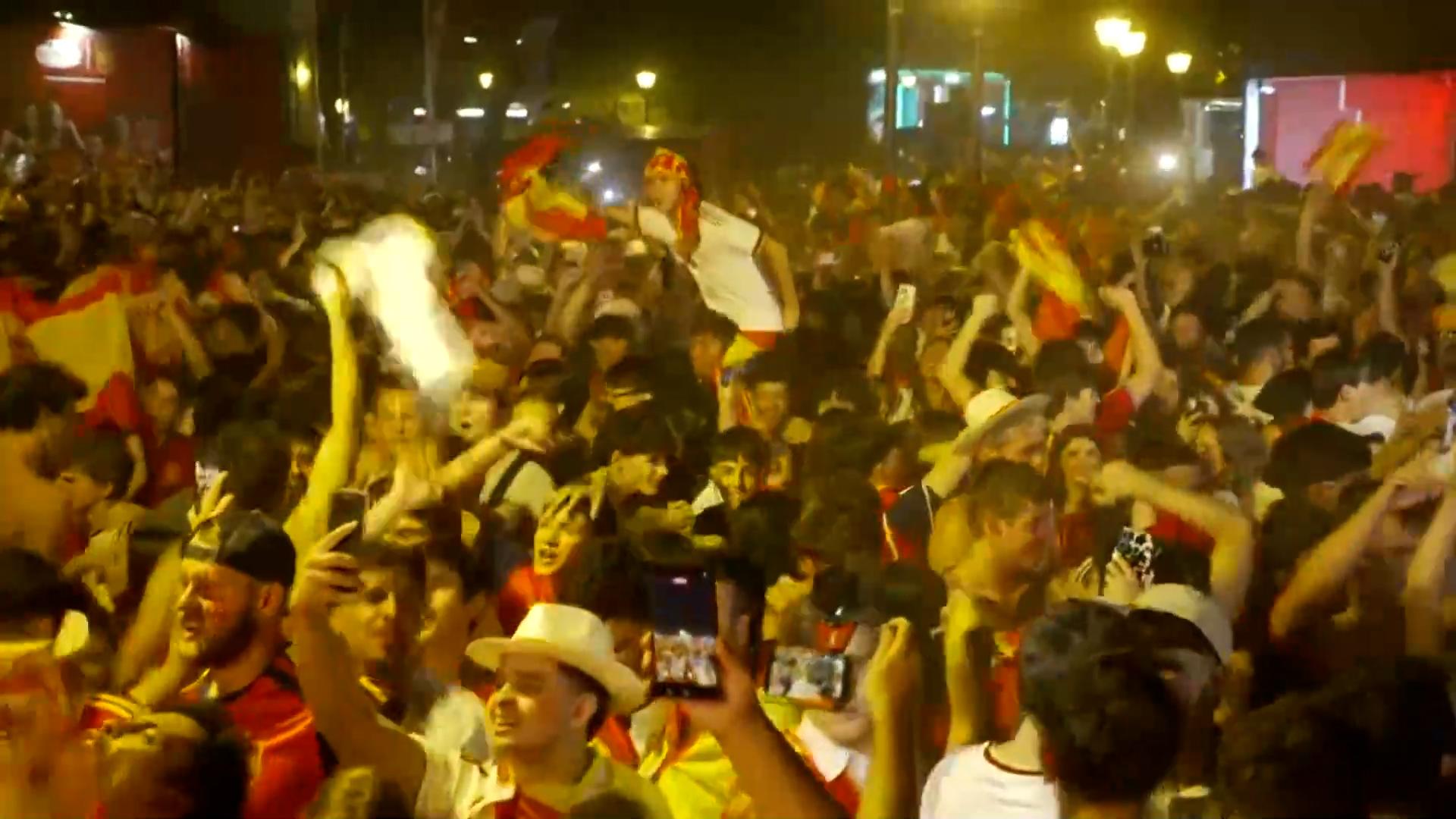Scenes in Madrid as Spain punches ticket to the World Cup final