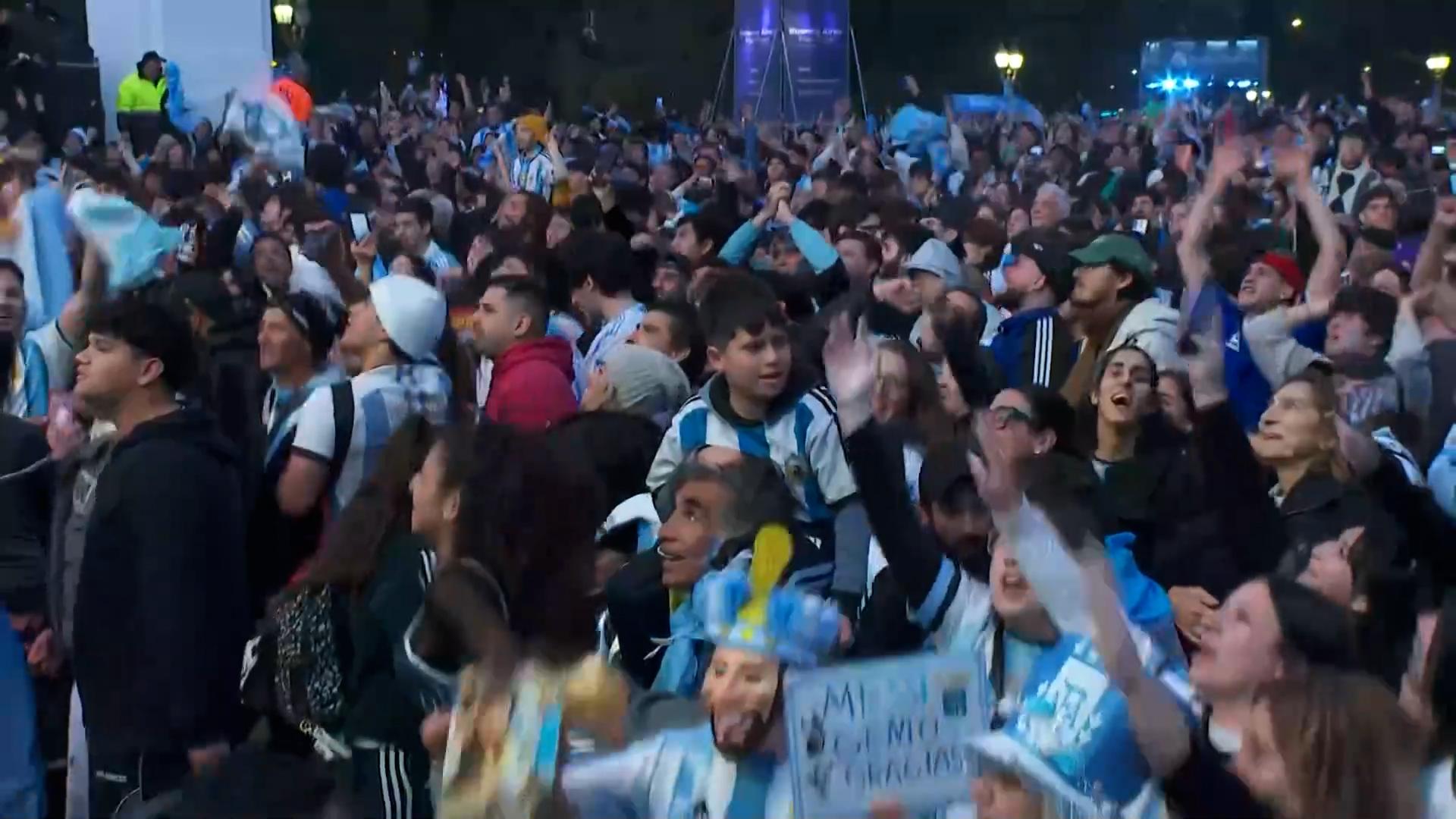 Buenos Aires reacts as Argentina book their place in the World Cup final