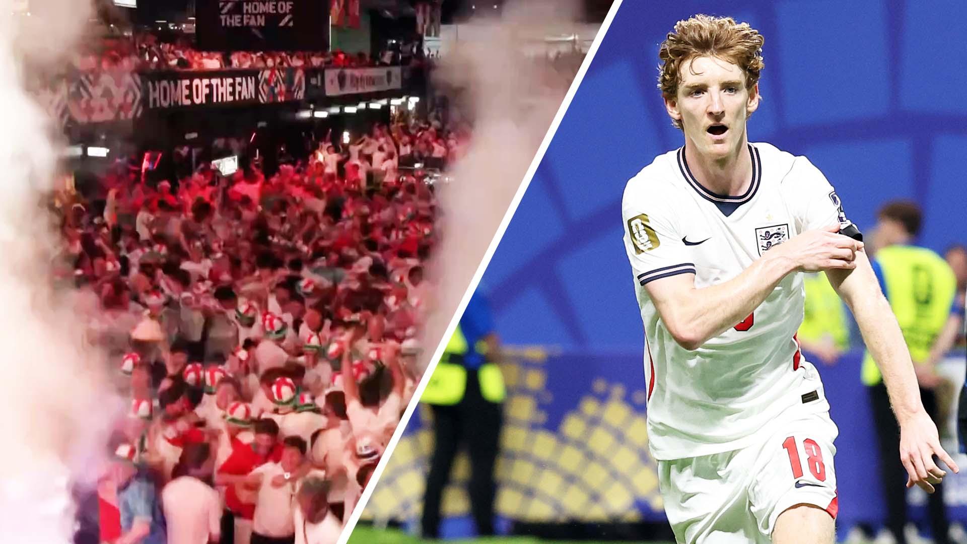 Fans goes crazy as Gordon gives England the lead vs. Argentina