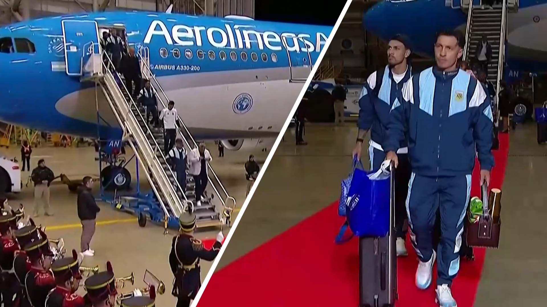 Argentina squad arrive home after World Cup final defeat