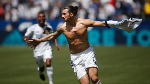 Zlatan Ibrahimovic scores two stunning goals in MLS debut with LA G ...