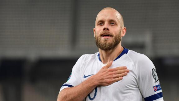 Teemu Pukki scores his 10th Euro qualifying goal
