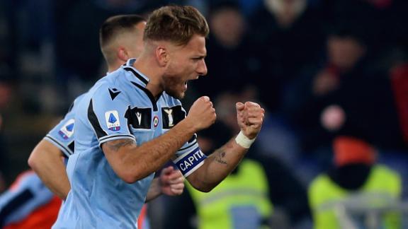 Lazio beat Inter to move into second