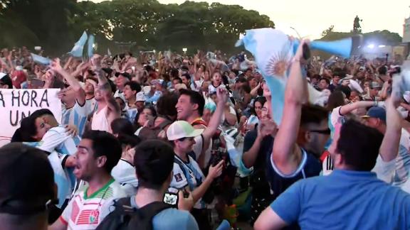 Fans go wild in Buenos Aires as Martinez's penalty sends Argentina into semifinals