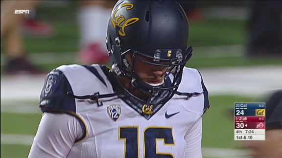 Utah 30 24 California Oct 10 2015 Final Score ESPN
