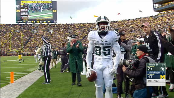 Michigan Hands Game To Michigan State On Last Play Espn Video