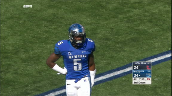 Memphis 37 24 Ole Miss Oct 17 2015 Final Score ESPN