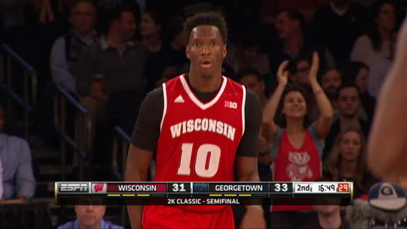 Georgetown 71 61 Wisconsin Nov 20 2015 Final Score ESPN