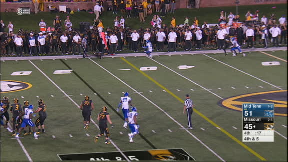 NCAA Football: Middle Tennessee at Missouri, Fieldlevel