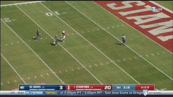 No 9 Stanford Overcomes Slow Start To Beat Uc Davis 30 10 Abc7