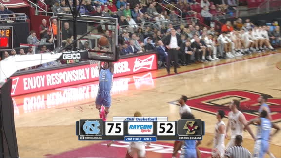 No 3 North Carolina Beats Boston College 79 66 Abc11 Raleigh Durham
